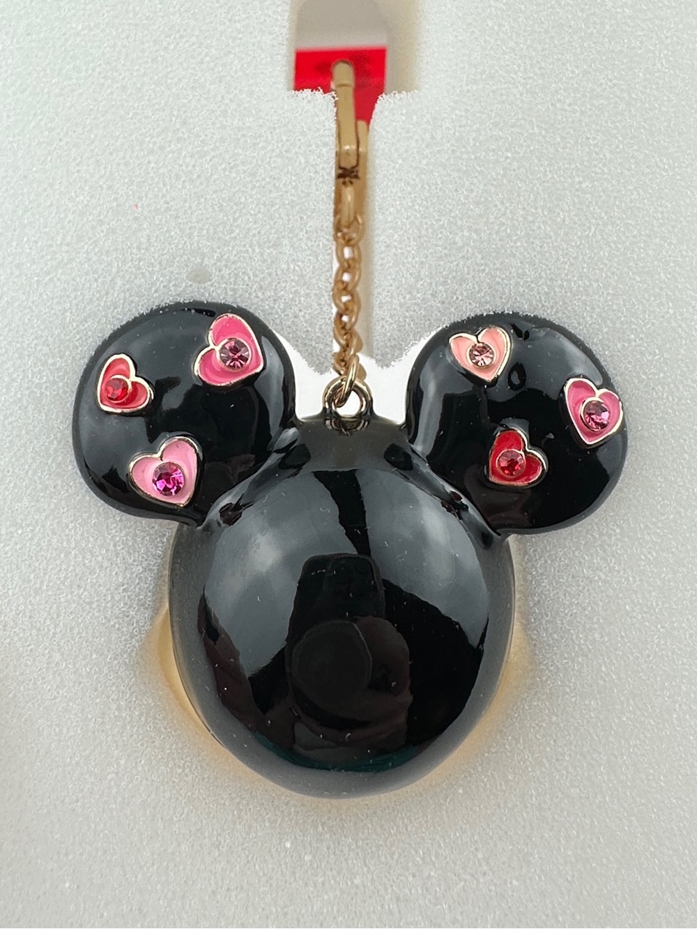 Disney x BaubleBar Mickey & Minnie Valentine Bag Charm Keychain Set New - Picture 6 of 6